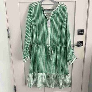Green Striped Dress
